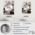 thumbnail image 4 of Designart "Linear Floral Elegance Rose Gold III" Floral Mirror Wall Decor - Traditional White Floral Dining Room Wall Mirror Art - 32" x 24" Inch, 4 of 5