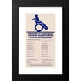thumbnail image 2 of National Institutes of Health 10x14 Black Modern Framed Museum Art Print Titled - Information for Handicapped Individuals, Disabled Veterans, and Interested Employees, 2 of 5