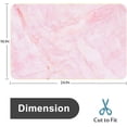 thumbnail image 2 of Pink Texture Background Surface Blank Bath Rugs 16x24 Inch Non Slip Bath Mat Quick Dry Absorbent Thin Bath Rug Fit Under Door Washable Bath Floor Rugs for Bathroom Bathtub Shower Sink,Multi 1, 2 of 6