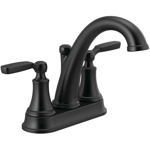 Delta 2532Lf-Mpu Woodhurst 1.2 GPM Centerset Bathroom Faucet - Black