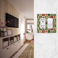 thumbnail image 5 of Yayeee Rocker Switch Wall Plate 1-Gang 4.6"x2.9" Home Decorative Outlet Cover, Christmas Plaid Pattern, 5 of 6