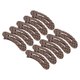 thumbnail image 1 of 10pcs Metal Snap Hair Clip Plaid Vintage Wide Tooth Hair Clip Barrette for Makeup Brown, 1 of 4