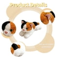 thumbnail image 4 of Fluffy Cat Stuffed Farm Animal Cuddle  Kitty 3color Cat Plush Toys Creamy Cat Soft Dolls Huggable Plushie Presents, 4 of 5