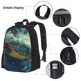thumbnail image 3 of Disketp Surfing Turtle Mochila Estampada de Gran Capacidad con Lonchera y Estuche, Set de 3 Piezas para Estudiantes, 3 of 7