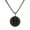 Sigil of the Archangel Uriel, variant on COAI Religious Jewelry Sigil of Archangel Uriel Obsidian Stone Pendant Necklace