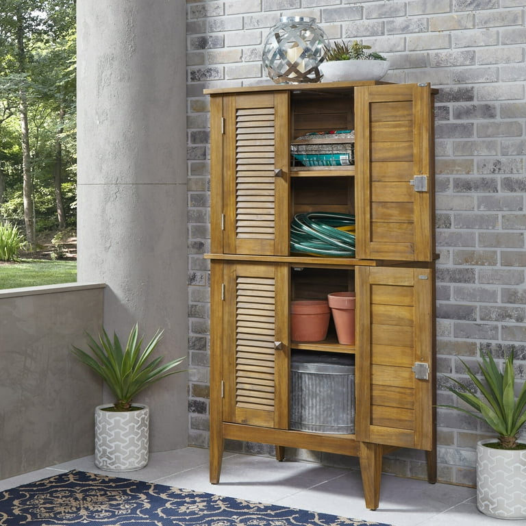 Homestyles Maho Large Outdoor Storage Cabinet with Doors & Shelves