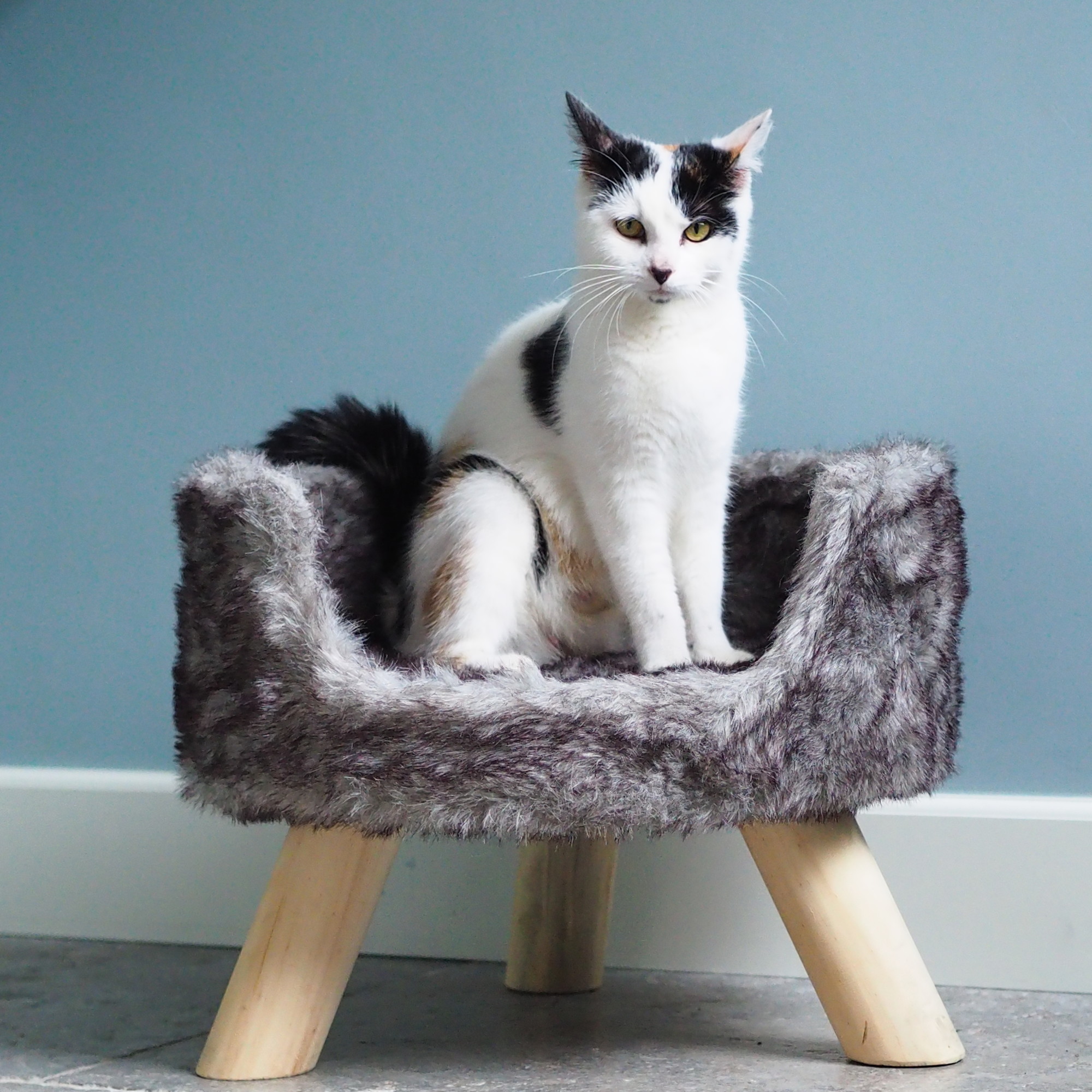 District 70 Nordic Cat Bed Silver