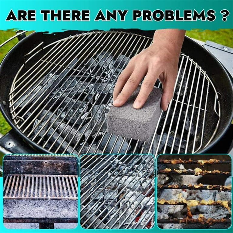 BBQ Grill Cleaning Brick Block Barbecue Cleaning Stone Racks