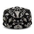thumbnail image 3 of FUIALDOLG Lightweight Beret Hat, Silver Floral Lace Pattern Polyester Soft Adjustable Men Newsboy Hat for Walking Fishing Driving, 3 of 4