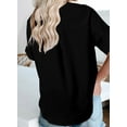 thumbnail image 5 of ONLYSHE Summer Button Up Shirts for Women Casual Short Sleeve Plain Lapel Neck Blouse Work Dress Shirts Office Tee Tops, 5 of 5