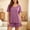 Purple, variant on Pajamas Sets for Women Cute Star Print Summer Short Sleeve Tops Shorts Sleepwear 2 Piece Lounge Sets