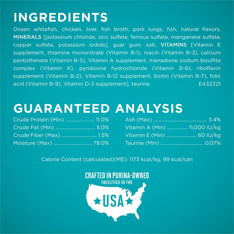 Purina ONE Ocean Whitefish Grain Free Wet Cat Food photo 5