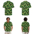 thumbnail image 2 of Xixirimido Jamaican Flag Camouflage Print Matching Couple Outfits His and Hers Set Men's Button Down Shirt & Women's Sleeveless Midi Dress Summer Casual Beach Vacation Clothes, 2XL, 2 of 7