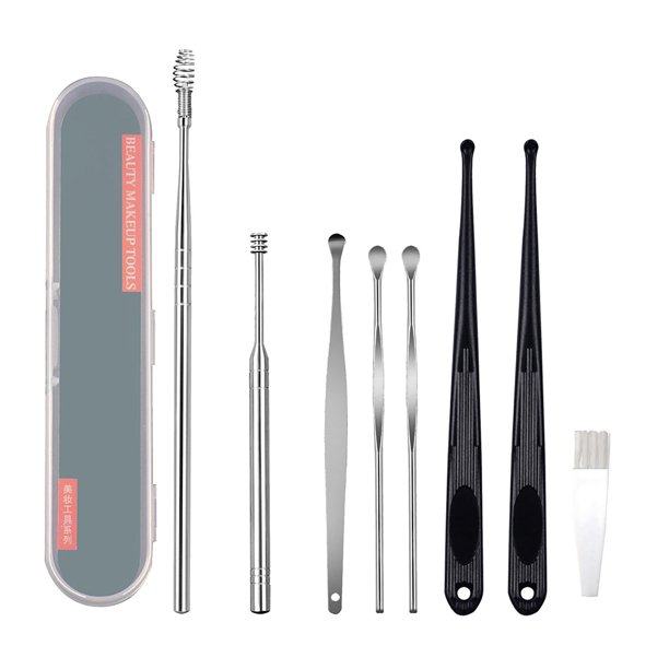 zttd innovative spring earwax cleaner tool set earwax removal kit, ear