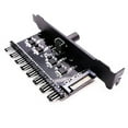thumbnail image 1 of 12V Cooling Fan Hub Practical 4Pin 3Pin Regulator Speed Controller 1 To 3 8 Way, 1 of 2