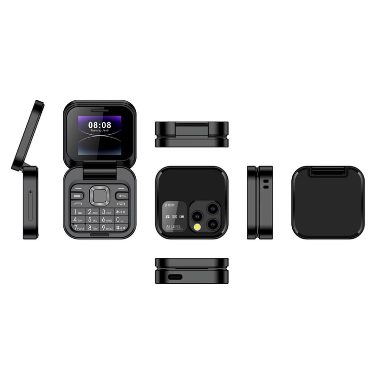 2024 i16mini Unlocked 2G Flip Phone for Seniors - 1.44