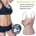 thumbnail image 4 of Corsé moldeador fuerte debajo del busto para mujer, moldeador abdominal, moldeador de cuerpo, corpiño debajo del busto, parte superior ajustable, moldeador de cuerpo sin pecho con cremallera, 4XL, 4 of 6