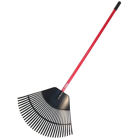 Bully Tools 92630 Poly Lawn and Leaf Rake with Fiberglass Handle,