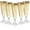 Gold Rim, variant on 24 Clear Champagne Flutes Plastic Flutes Bulk Pack 5 oz - Plastic Champagne Glasses, Copas De Plastico Para Brindis, Mimosa Glasses for , Toasting Glasses for Wedding