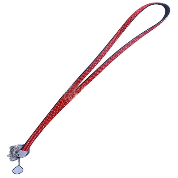 Toyandona Wrist Strap Lanyard Badge Holder Red 1Pcs