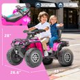 thumbnail image 4 of Kerry Yoo SAT5 24V Kids ATV, Licensed Can-am 4 Wheeler for Kids, Children Electric Car, 2 Seats, Parental Handle, Suspension, Safety Belt, Music-Pink, 4 of 7