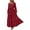 01-Red, variant on PRETTYGARDEN Women's Spring Long Sleeve Smocked Maxi Dress Casual Square Neck Swiss Dot Tiered Ruffle Flowy Pocket Dresses