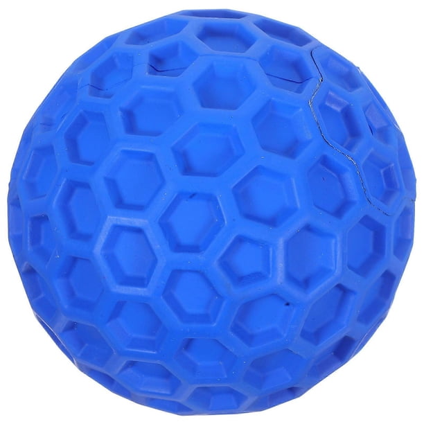 Pet Teeth Grinding Toy Squeaky Dog Chew Ball Toy For Large Dogs Teeth Cleaning Sphere Shape Blue 8.00X8.00X8.00CM 1Pack