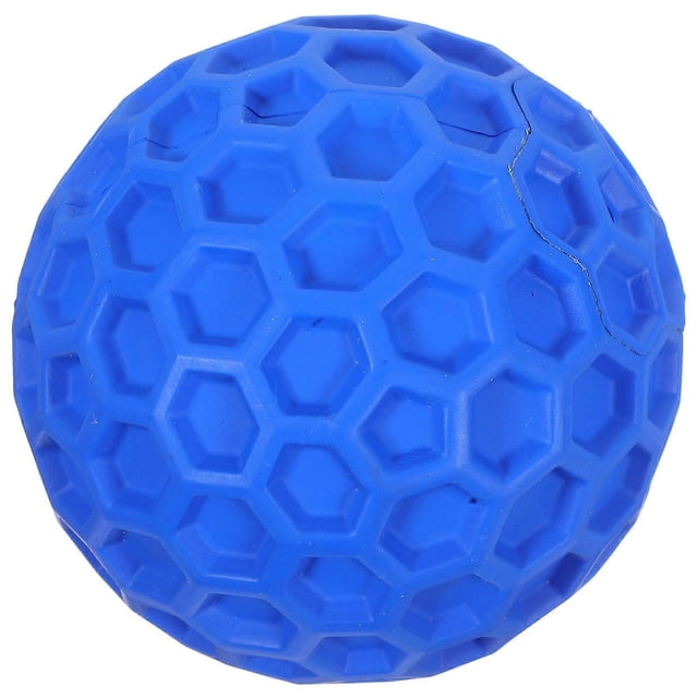 Pet Teeth Grinding Toy Squeaky Dog Chew Ball Toy For Large Dogs Teeth Cleaning Sphere Shape Blue 8.00X8.00X8.00CM 1Pack