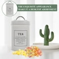 thumbnail image 2 of Minkissy Tea Coffee Sugar Canisters Rectangular Metal for Kitchen Use 1Set, 2 of 7