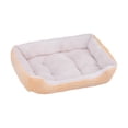 thumbnail image 4 of Sofá cama para perros pequeños Yinane cama para cachorros lavable terciopelo amarillo 60 cm x 45 cm, 4 of 8