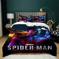 thumbnail image 1 of Ensemble de Housse de Couette 3 Pcs, Housse de Couette 3D Araignée Homme Cool, Taille Simple, Léger et Doux pour Toutes les Saisons, 1 of 6