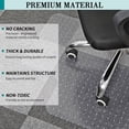 thumbnail image 6 of BesWin Office Chair Mat for Carpets, 30" x 48" Clear Computer Desk Chair Mat for Low Carpeted Floors, Thick and Sturdy Carpet Protector, Easy Glide and Flat Without Curling(Rectangle), 6 of 9
