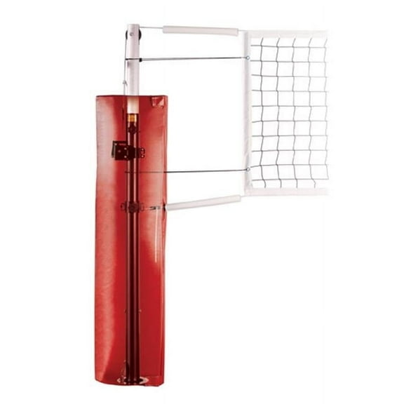 Frontier Express Steel Competition Steel Volleyball System with Sockets, Saddle Brown