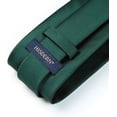 thumbnail image 6 of HISDERN Solid Color Ties for Men Business Tie and Pocket Square Set Classic Satin Mens Wedding Necktie,green Emerald Dark, 6 of 6