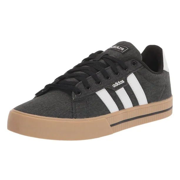 Daily 3.0 Adi-das Men's Skate Shoes Sneakers Black/White/Gum, Size 8.5