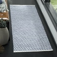 thumbnail image 2 of SAFAVIEH Montauk Crystal Geometric Cotton Runner Rug, Navy/Ivory, 2'3" x 8', 2 of 9