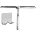 thumbnail image 1 of Shower Shelf and Storage, Stainless Steel Glass Shower Squeegee, Shower Wiper 26cm with Hook without Drilling, Squeegee for Bathroom, Mirror, Glass Cl, 1 of 5