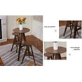 thumbnail image 6 of CONSDAN Counter Height Bar Table(Table Only), Round Bistro Pub Dining Set with Wood Top, Ideal for Breakfast, Dinner, Coffee, and Small Spaces, Easy Assembly, Rustic Brown, 6 of 6