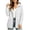 White, variant on Jacket for Women Solid Color Loose Long-Sleeved Tops Casual Softshell Jacket with Button Pockets Jacket Women