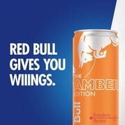 Red Bull Amber Edition Strawberry Apricot Energy Drink, 12 fl. oz., Pack of 24 Cans