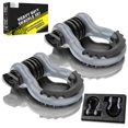 thumbnail image 1 of AUTOBOTS Manilles à Nœud 3/4 Pouces Anneau en D (2 Pack), 48,000Ib Résistance à la Rupture avec Goupille de 7/8 Pouces, 2 Isolants et 4 Rondelles Kit pour Récupération de Véhicule Tout-Terrain Gris, 1 of 4