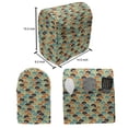 thumbnail image 5 of Geometric Lounger Chair Bag, Funky Disc Shaped Repeating Half Circles Swirled Colorful Stripes Urban Design, High Capacity Storage with Handle Container, Lounger Size, Multicolor, by Ambesonne, 5 of 5