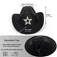 thumbnail image 3 of Sombrero vaquero de fieltro Fedora Western para mujer y hombre negro Bawnhaw, 3 of 6