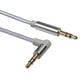 thumbnail image 5 of Cable de sonido de 3,5 a Cable Auxiliar - Plata, 50cm Gloria Cable auxiliar de audio, 5 of 9