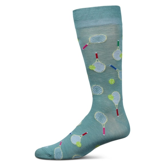 MeMoi Men's Tennis Rayon From Bamboo Crew Socks - Mens - Male, 10-13, Dusty Green