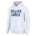 thumbnail image 2 of Unisex Starter White Dallas Cowboys Team Mesh Print Graphic Tri-Blend Pullover Hoodie, 2 of 3