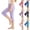 Light Blue, variant on Fancifize Cotton Yoga Capri Pants for Girls Casual Elastic Waist Slim Leg Cropped Leggings Kids Summer Trousers