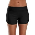 thumbnail image 3 of Women Sporty Swim Shorts Solid Board Shorts Boyleg Swim Bottoms, 3 of 6
