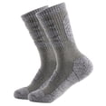 thumbnail image 5 of Men's Cushioned Crew Socks Thick Terry Bottom Sports Socks Breathable Moisture Control Hiking Socks Odor Resistant Mid-Calf Athletic Socks For Work Gym, 5 of 6
