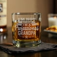 thumbnail image 4 of I'm Not Retired I'm A Professional Grandpa Engraved Whiskey Glass, Funny Gift for Christmas, Birthday, Father's Day, Retirement Gift, 4 of 5